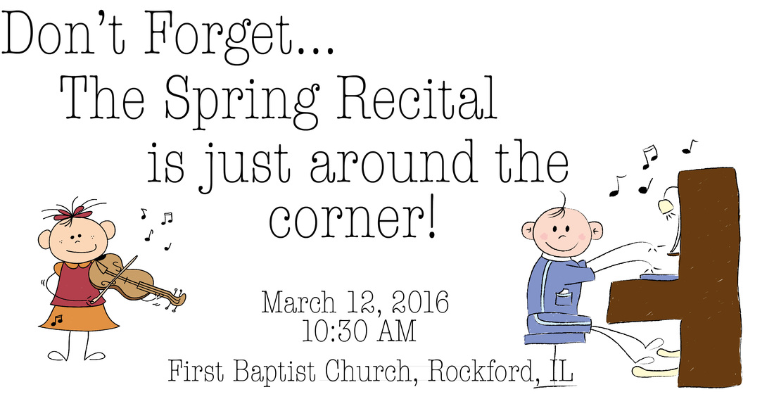 Spring Recital Reminder